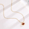 O1CN01ejrWU01TAE9wxuB7B_2206494612341-0-cib Wholesale Simple French Heart Titanium Steel Necklace