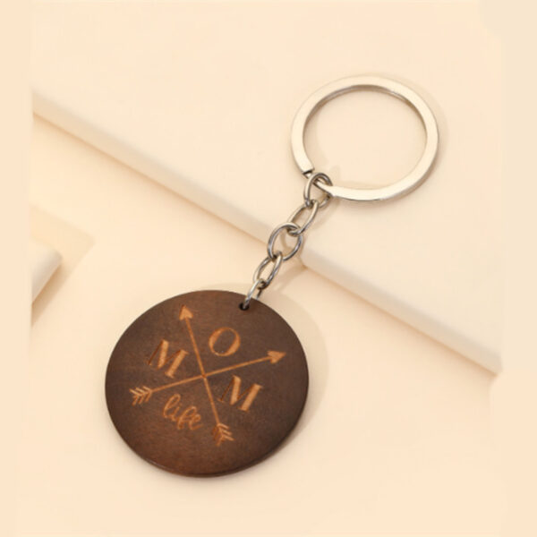 Wholesale Wooden MOM Mother's Day Creative Keychain