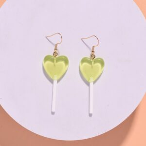 Green earrings