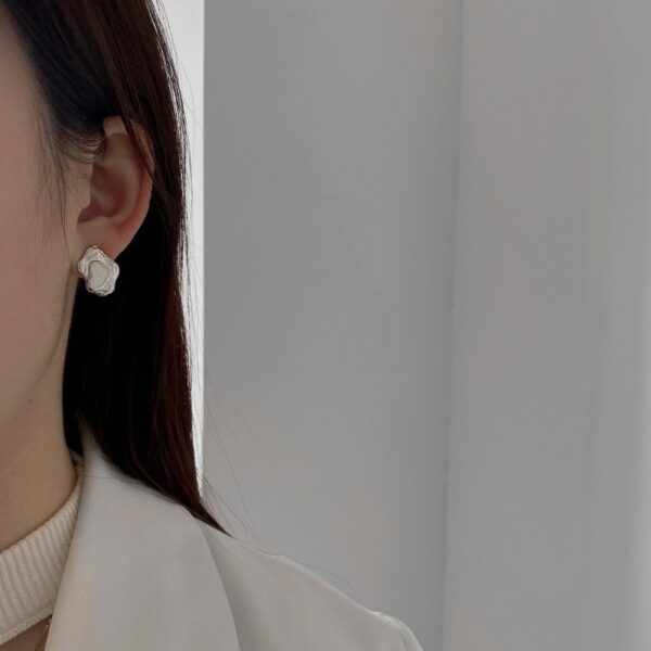 Wholesale Aurora Flowing Irregular 925 Sterling Silver Earrings