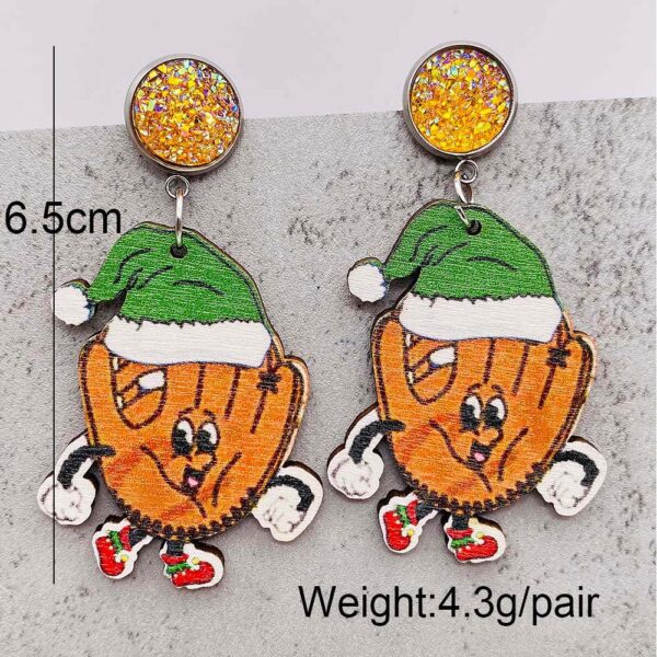 Wholesale Christmas Collection Wooden Earrings