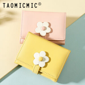 O1CN01epN50Q2LWCAKqG0RE__3374379699-0-cib Wholesale Cute Little Flower Student Short Three Fold Ladies Pu Wallet