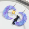 O1CN01epg54f27SccngidCM_3843297796-0-cib Wholesale Asymmetric Acrylic Moon Cat Creative Exaggerated Earrings