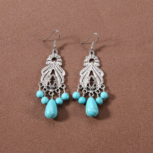 23-antique turquoise earrings