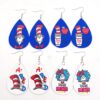 Wholesale Kitten Pencil Leather Earrings