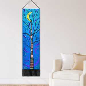 Tree of Life-Black / 32.5x130cm