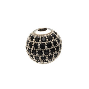 White gold Black Diamond / 8mm