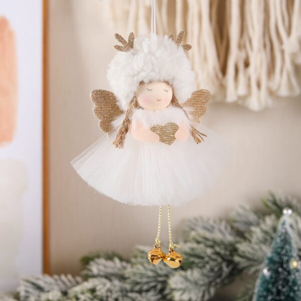 Wholesale Christmas Plush Yarn Skirt Angel Pendant Cute Doll Pendant