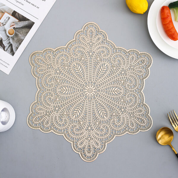 O1CN01ewGlv82MctgsjjY8H_2213287129849-0-cib Wholesale PVC Snowflake Placemat Coaster Heat Insulation Pad