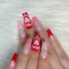 Wholesale Plastic French Heart Nail Stickers