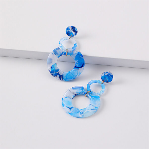 O1CN01f0iFKu24GlOwiqG4h_3880997364-0-cib Wholesale Jewelry Round Stitching Acrylic Earrings