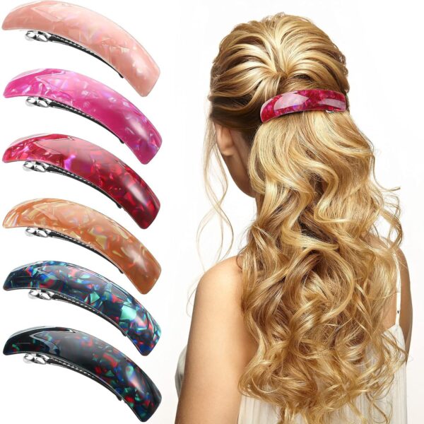 Wholesale Acrylic Spring Clip Half Ponytail Hair Clip