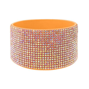 Ab orange flat bottom diamond/orange cup set