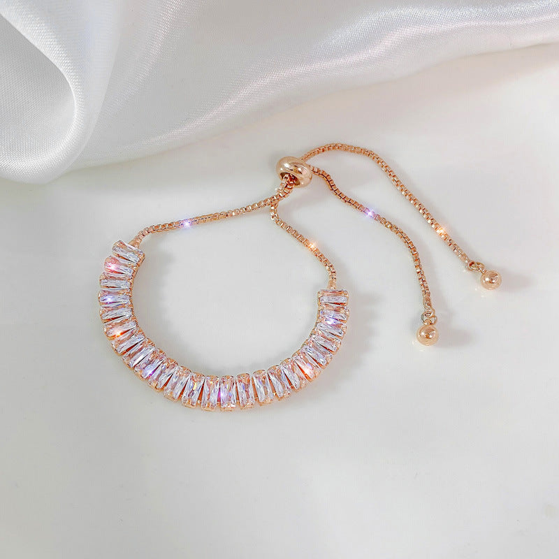 Wholesale Ser Shiny Light Luxury Zircon Bracelet