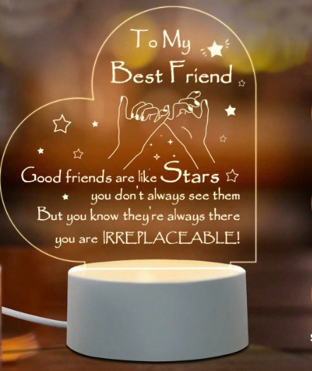 Wholesale Mother's Day Rechargeable Transparent Acrylic Gift Ornaments