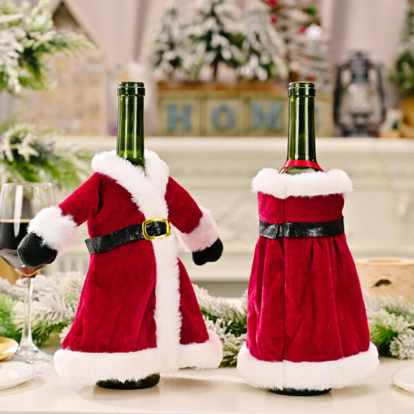 O1CN01f2LbEA1DC1Zqw8cxK_940940179-0-cib Wholesale Christmas Fabric Skirt Dress Wine Bottle Cover