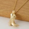 Wholesale Western Style Cowboy Boots Vintage Necklace Clavicle Chain