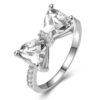 Wholesale Ring Bow Zircon Copper OLY-RS-CaoS006