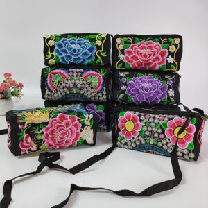 Wholesale Canvas Ethnic Style Embroidered Bags and Purses