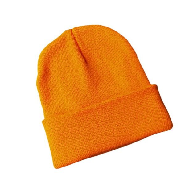 Wholesale Dopamine Color Line Solid Color Acrylic Knitted Hat