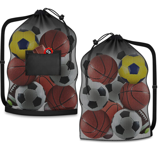 Oversized Football Basketball Volleyball Sports Tennis Bag Basketball Storage Bag Adjustable Shoulder Strap Oversized Ball Bag