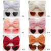 Wholesale Kids Heart Sunglasses Fabric Headband Set