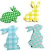 Wholesale Density Board Easter Rabbit Decorative Wooden Ornaments