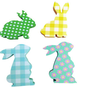 Wholesale Density Board Easter Rabbit Decorative Wooden Ornaments