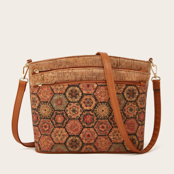 Wholesale Retro Ethnic Style Shoulder Bags, Kraft Paper Crossbody Bags
