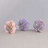 Wholesale Alloy Rose Soft Ceramic Drill Balls with Straight Hole Beads
