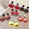 Wholesale Skull Fun Acrylic Earrings