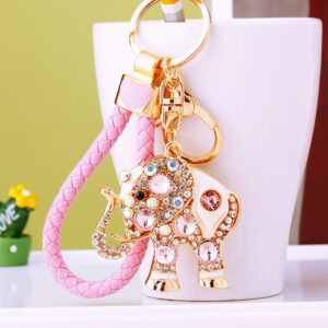 Powder rope + A165 Crystal elephant pink / Single OPP bag packaging
