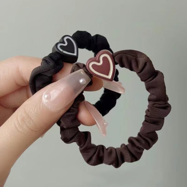 Wholesale 5PCS Plastic Love High Elastic Hair Ties