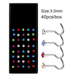 Colored 40/box 3.0 curved rod