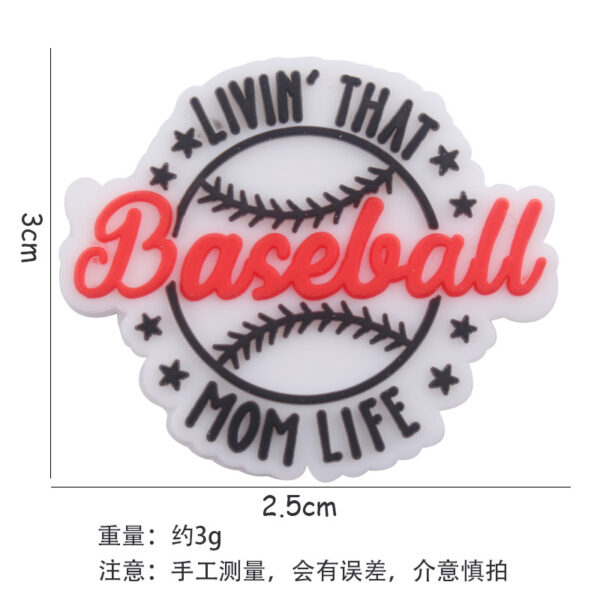 Wholesale Baseball Silicone Beads