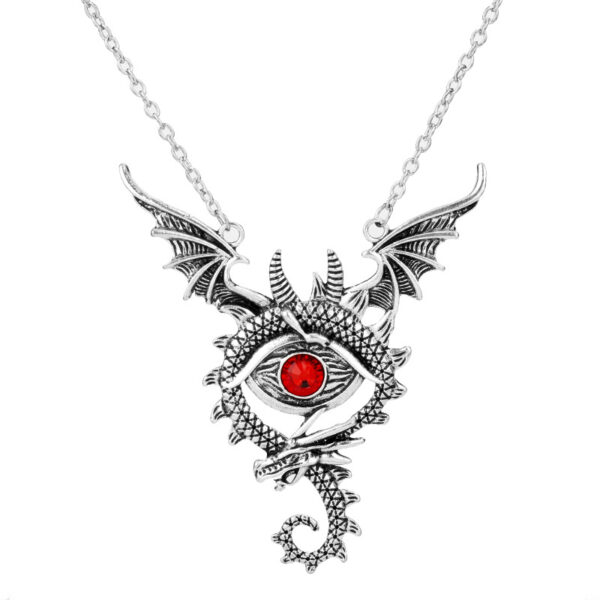 Wholesale Punk Gothic Dark Owl Necklace