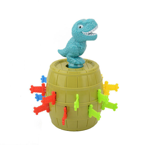 Wholesale of Children's Pranks, Sword Insertion, Dinosaur Wooden Bucket Party Toys