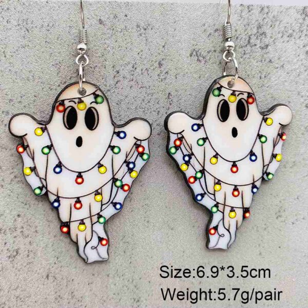 O1CN01fI1vIO2CFreNZKkob_2207539588445-0-cib Wholesale Christmas Ghost Acrylic Christmas Hat Lanterns Christmas Earrings
