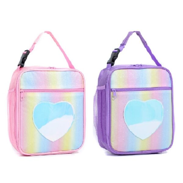 O1CN01fIeh471z8SJY9oOqt_2835186669-0-cib Wholesale Polyester Rainbow Laser Insulation Lunch Bag