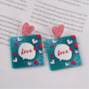 Wholesale Valentine's Day Heart Acrylic Earrings