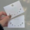 Wholesale Super Flash Zircon 925 Sterling Silver Small Earrings Set