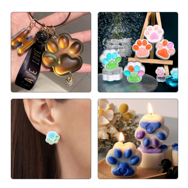 Wholesale  DIY Mini Dog Paw Silicone Mold