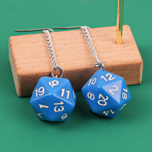 Wholesale Polygon Dice Acrylic Earrings