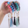 O1CN01fOqdG81NrNew8KKeC_2214899881623-0-cib-2 Wholesale Silicone Beaded Tassel Wrist Keychain