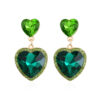 Wholesale Crystal Diamond Heart Alloy Earrings