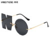 Wholesale PC NO Irregular Rimless Sunglasses