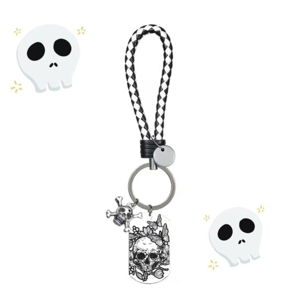 Wholesale Stainless Steel Halloween Gift Skeleton Keychain