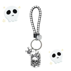 Wholesale Stainless Steel Halloween Gift Skeleton Keychain
