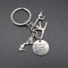 Wholesale Sports Basketball Tennis Ice Hockey Weightlifting Gymnastics Keychains