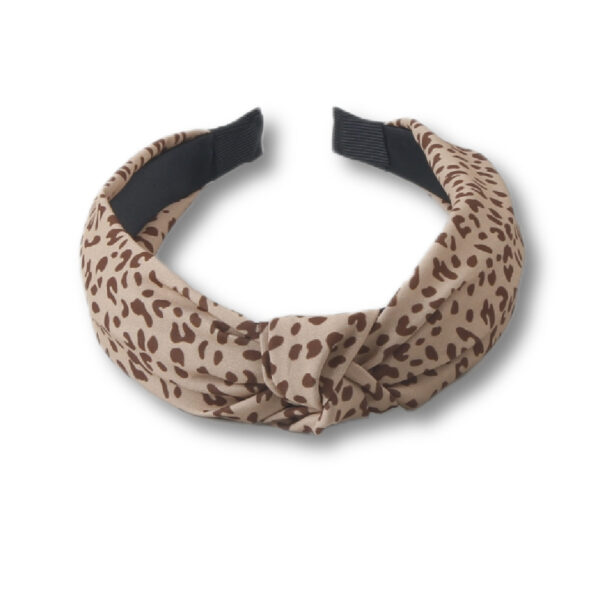 Wholesale Wide Edge Leopard Print Fabric Hair Bands